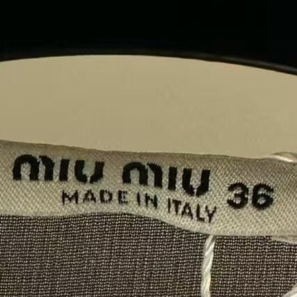 š©steal Authentic miumiu Black and White Lace Detail Dress - Picture 7 of 7